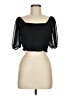 Altar'd State 100% Polyester Black Short Sleeve Top Size M - photo 1