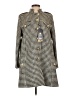 Holland Cooper 100% Wool Houndstooth Gold Wool Coat Size S - photo 1