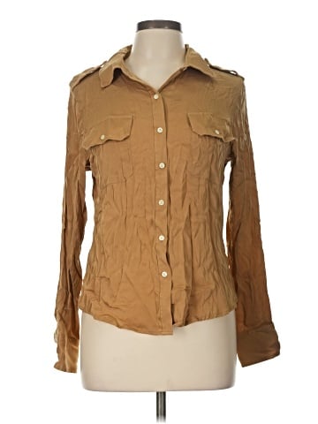 Valerie Stevens Long Sleeve Silk Top (view 1)