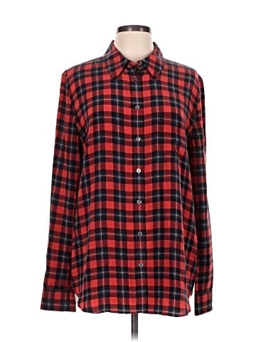 Equipment Long Sleeve Silk Top (view 1)