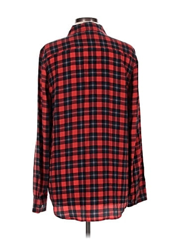 Equipment Long Sleeve Silk Top (view 2)