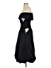 Xscape Solid Black Cocktail Dress Size 4 - photo 5