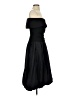 Xscape Solid Black Cocktail Dress Size 4 - photo 4