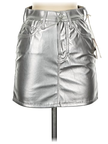 Mother Faux Leather Skirt (view 1)