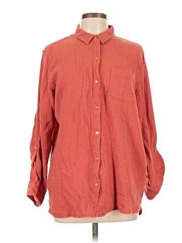 Anne Klein Long Sleeve Button-Down Shirt (view 1)