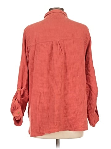 Anne Klein Long Sleeve Button-Down Shirt (view 2)