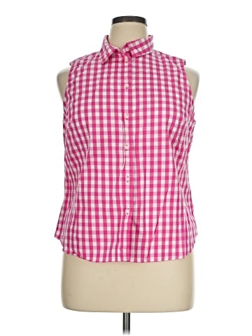 J.Crew Factory Store Sleeveless Button-Down Shirt (view 1)