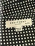 Equipment 100% Polyester Houndstooth Gray Long Sleeve Blouse Size XL - photo 7