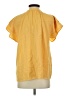 Dylan Yellow Short Sleeve Blouse Size XS - photo 2