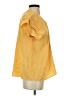 Dylan Yellow Short Sleeve Blouse Size XS - photo 4