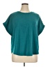 Cable & Gauge Teal Short Sleeve Top Size 1X - photo 1