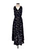 Aqua 100% Polyester Floral Blue Casual Dress Size XS - photo 2