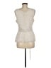 Express 100% Polyester Ivory Sleeveless Blouse Size M - photo 2