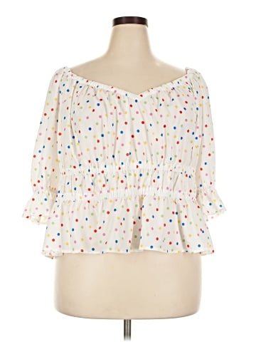 ELOQUII 3/4 Sleeve T-Shirt (view 1)