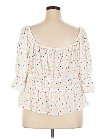 ELOQUII 3/4 Sleeve T-Shirt (view 2)