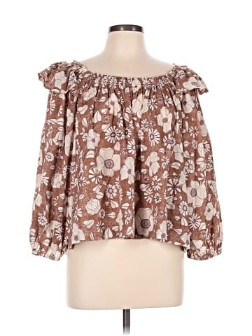 Free People 3/4 Sleeve Blouse (view 1)