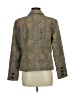 Chico's 100% Polyester Paisley Gold Blazer Size Med (1) - photo 2