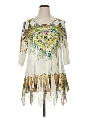 The Pyramid Collection 3/4 Sleeve Blouse (view 1)