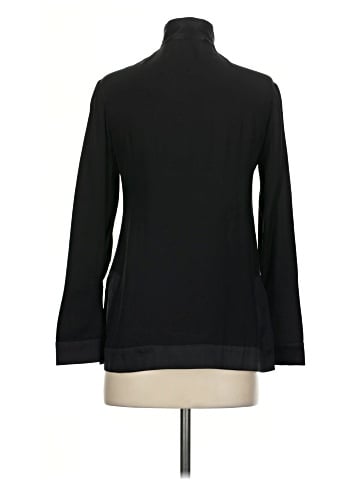 Max Studio Long Sleeve Silk Top (view 2)