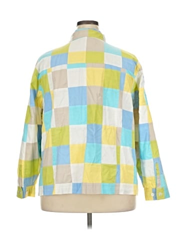 Cj Banks 3/4 Sleeve Button-Down Shirt (view 2)