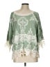 North Style 100% Rayon Green 3/4 Sleeve Blouse Size L - photo 1