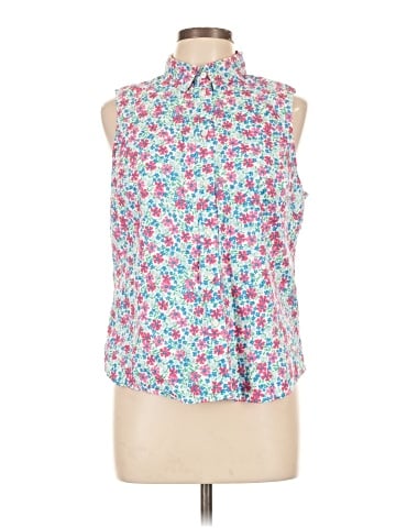 J.Crew Factory Store Sleeveless Button-Down Shirt (view 1)