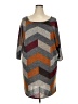 Ultra Teeze Chevron-herringbone Gray Poncho Size 3X - photo 1