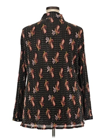 JM Collection Long Sleeve Blouse (view 2)