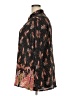 JM Collection 100% Polyester Paisley Black Long Sleeve Blouse Size 3X - photo 5