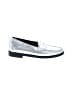 G.H. Bass & Co. 100% Leather Metallic Silver Flats Size 9 - photo 1