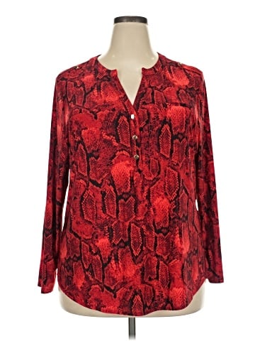 INC International Concepts Long Sleeve Blouse (view 1)