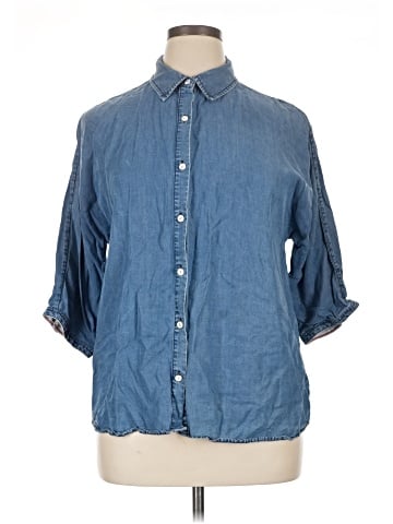 Coldwater Creek 3/4 Sleeve Button-Down Shirt (view 1)