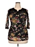 Unbranded Black 3/4 Sleeve Blouse Size 19 - photo 1