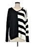 Elan 100% Acrylic Stripes Black Pullover Sweater One size - photo 1