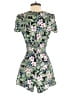 Blue Rain 100% Rayon Tropical Green Romper Size XS - photo 2