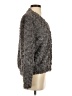 Trouve 100% Polyester Tweed Gray Cardigan Size S - photo 4