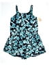 BLOOMCHIC Print Teal Blue Romper Size 14 - photo 1