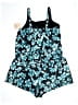 BLOOMCHIC Print Teal Blue Romper Size 14 - photo 2