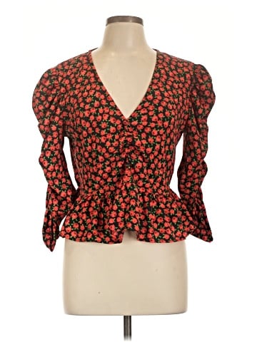 Topshop 3/4 Sleeve Blouse (view 1)