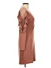 Express Solid Brown Cocktail Dress Size M - photo 4