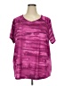 Tek Gear 100% Polyester Tie-dye Purple Active T-Shirt Size 3X - photo 1