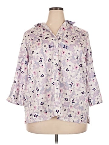 Foxcroft 3/4 Sleeve Blouse (view 1)