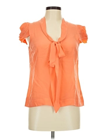 Odille Short Sleeve Silk Top (view 1)