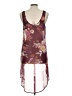 Decree 100% Polyester Burgundy Sleeveless Blouse Size L - photo 2