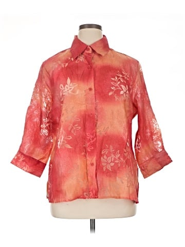 Coldwater Creek 3/4 Sleeve Button-Down Shirt (view 1)