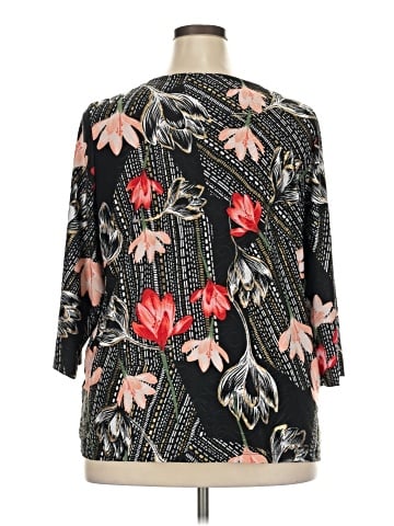 JM Collection 3/4 Sleeve Blouse (view 2)