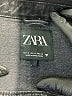 Zara Black Denim Jacket Size S - photo 6