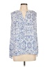 Chaus Blue Sleeveless Blouse Size L - photo 1