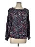 Nic + Zoe Print Blue Pullover Sweater Size L - photo 1
