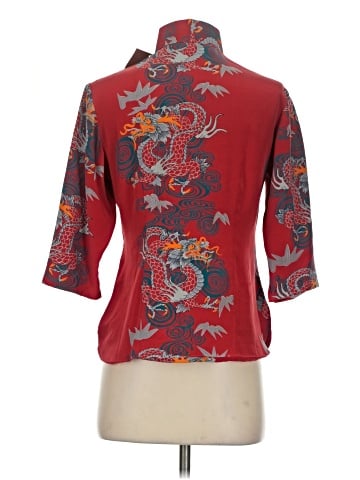 Avanti 3/4 Sleeve Silk Top (view 2)